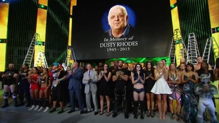 WWE raw roster honouring dusty after his demise